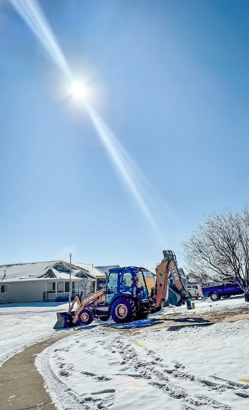 Sewer line repairs