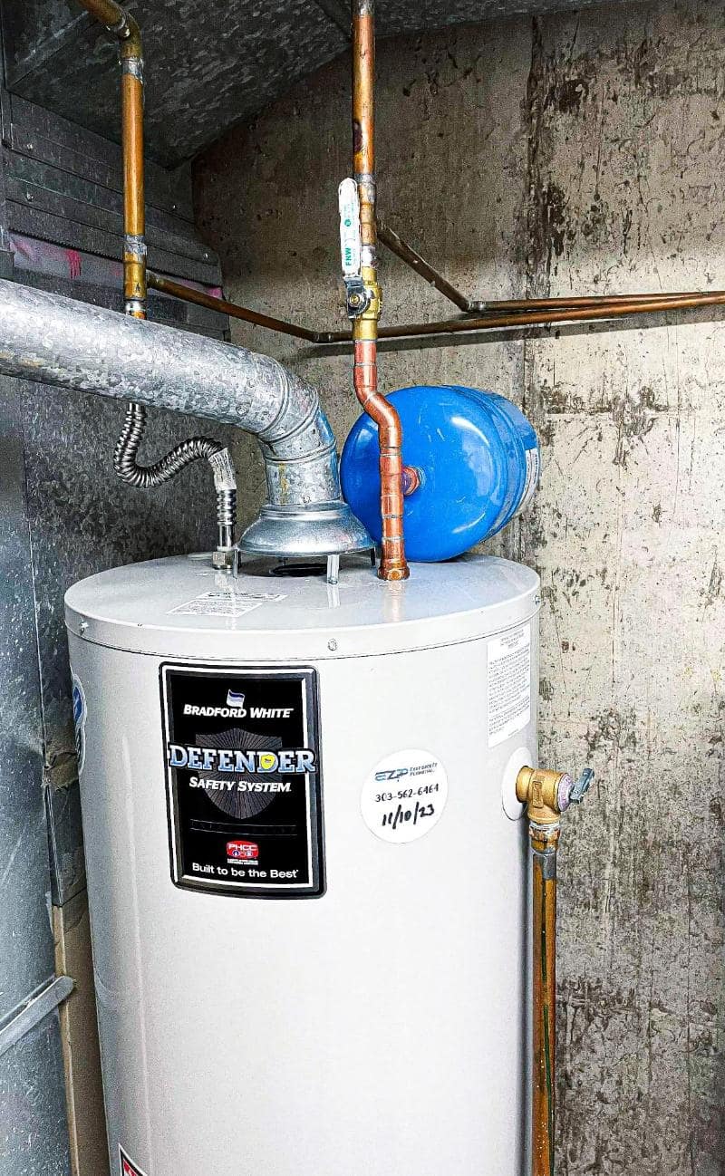 Gas 40 g water heater replacement project